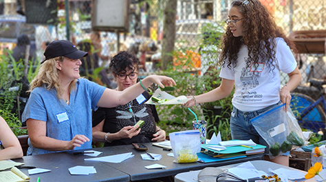 attendees at a garden program