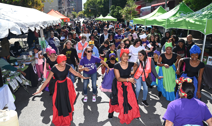 dancers at greenthumb harvest fair