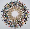 Cara Enteles, Painter's Wreath, repurposed paint brushes, glue,  wire, 2011