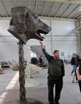 Ai Weiwei with Dog's Head Sculpture, Courtesy of AW Asia