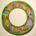 Cliff Harris: Circle of Beasts, 2008. Inkjet print of pen and ink drawing with digital coloring