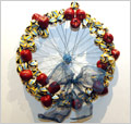 Wreath from 2005 Arsenal Gallery exhibition - "Transit in the Big Apple" by Jo Walthall