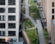 Aerial shot of High Line Park, Manhattan