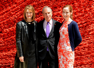 Patty Harris, Michael Bloomberg, and Veronica White