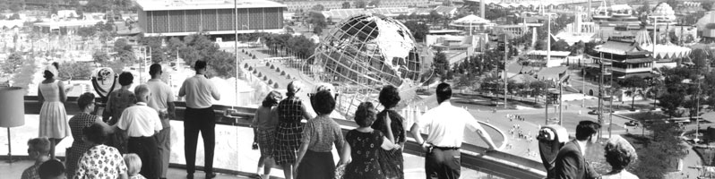 View of  Fair Grounds from New York State Pavillion Observation Deck, 1964