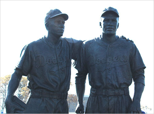 Jackie Robinson and Pee Wee Reese : Honoring the African American