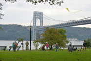 Aerial View of Northern Manhattan park