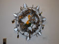 Image of Helen Ho & Karen Overton, Parkulation, recycled bike parts, mulch, screen, gourd, moss, compost cookies