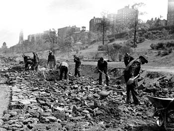 Construction Laborers, Riverside Park, May 16, 1934