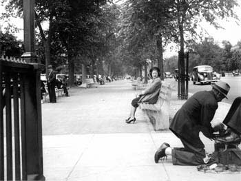 Shoe Shine, Eastern Parkway, Brooklyn, June 10, 1938