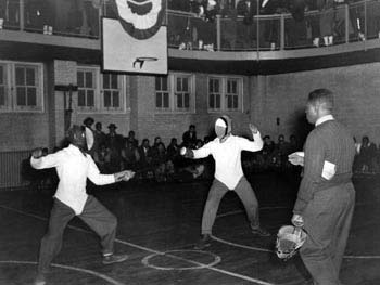 Fencing Contest, Hansborough Recreation Center, Manhattan, January 6, 1940