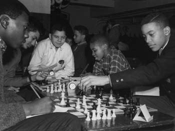 Chess Tournament, J. Hood Wright Park, Manhattan, February 29, 1964