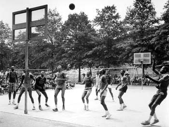 Basketball, Rucker League, Mount Morris (now Marcus Garvey) Park, July 23, 1966