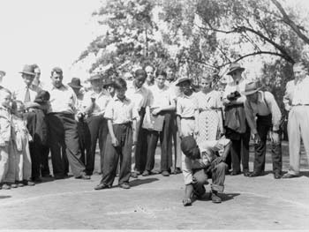 Marbles Tournament Winner and Runner-Up, Central Park, Manhattan, June 30, 1945