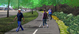 rendering of Springville Greenway