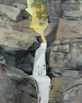 Mariella Bisson, Sunlight, Water and Gravity, mixed media, oil on linen, 60" x 48", 2010