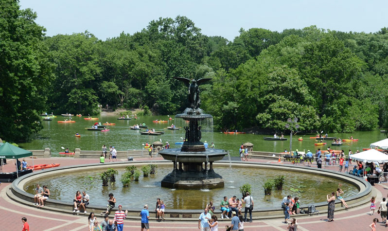 Central Park, Bethesda Fountain  Attractions in Central Park, New
