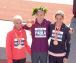 The top three female runners