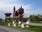 View of concrete lounge chairs