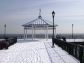 Fishing Pier Pavilion in Snow