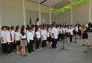 The P.S. 166 / Richard Rodgers School Fifth Grade Honors Choir performs at The Richard Rodgers Amphitheater