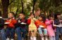 Children on bench in Seward Park