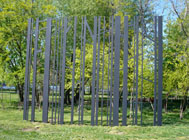 Ester Partegàs, Fixed and Hazardous Objects, 2006/ 2010, Steel, acrylic paint, 16' 6