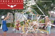 Giant Participation-Based Found Object Sculpture, Courtesy of Free Style Arts Association