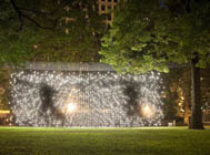 Jim Campbell, <em>Scattered Light</em>, courtesy of the Madison Square Park Conservancy and James Ewing