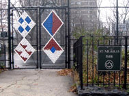 Katherine Daniels, St. Nicholas Park Mesh, 2012, photo courtesy of the artist