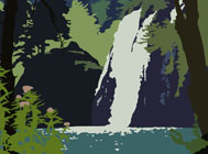 Kota Ezawa, still from animated video City of Nature, Courtesy of Kota Ezawa
