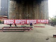 Barbara Kruger, Untitled (Skate), Photo by NYC Parks